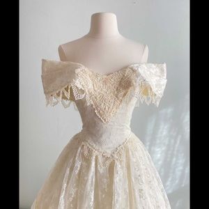 Vintage Jessica McClintock wedding dress